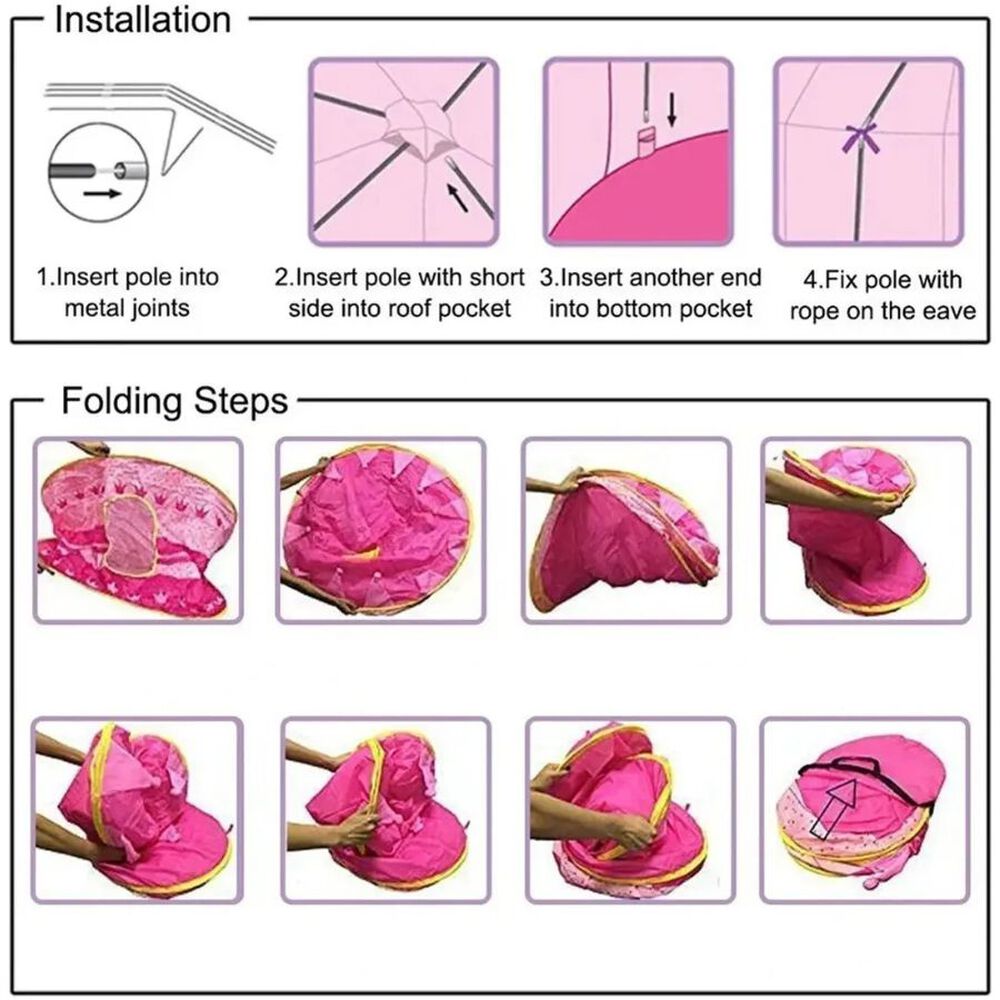 Carpa Castillo Ni&ntilde;a Y Ni&ntilde;o Infantil Juegos Juguetes 135x105 Cm image number 2.0
