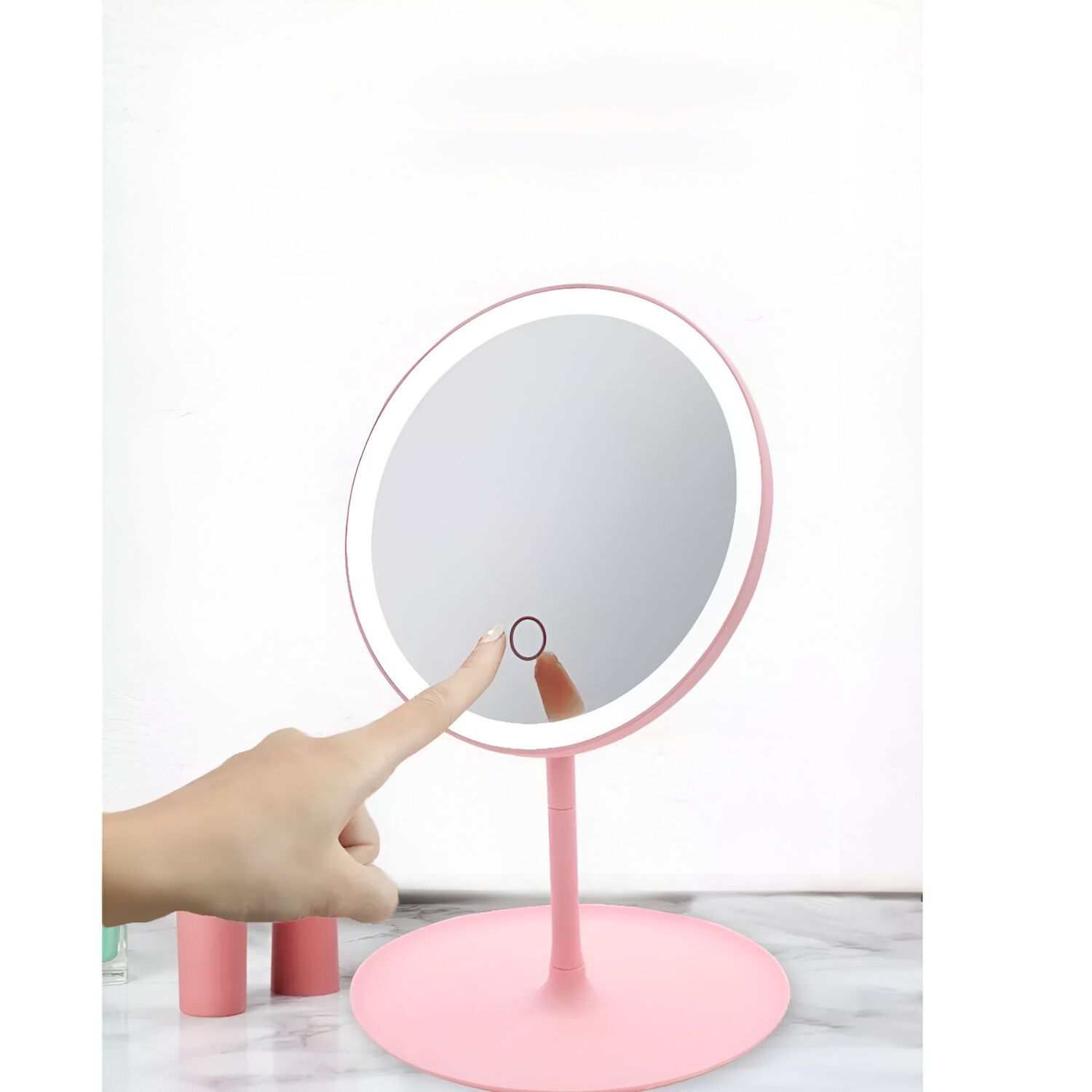 Espejo Con Luz Led Plegable Redondo Recargable image number 6.0