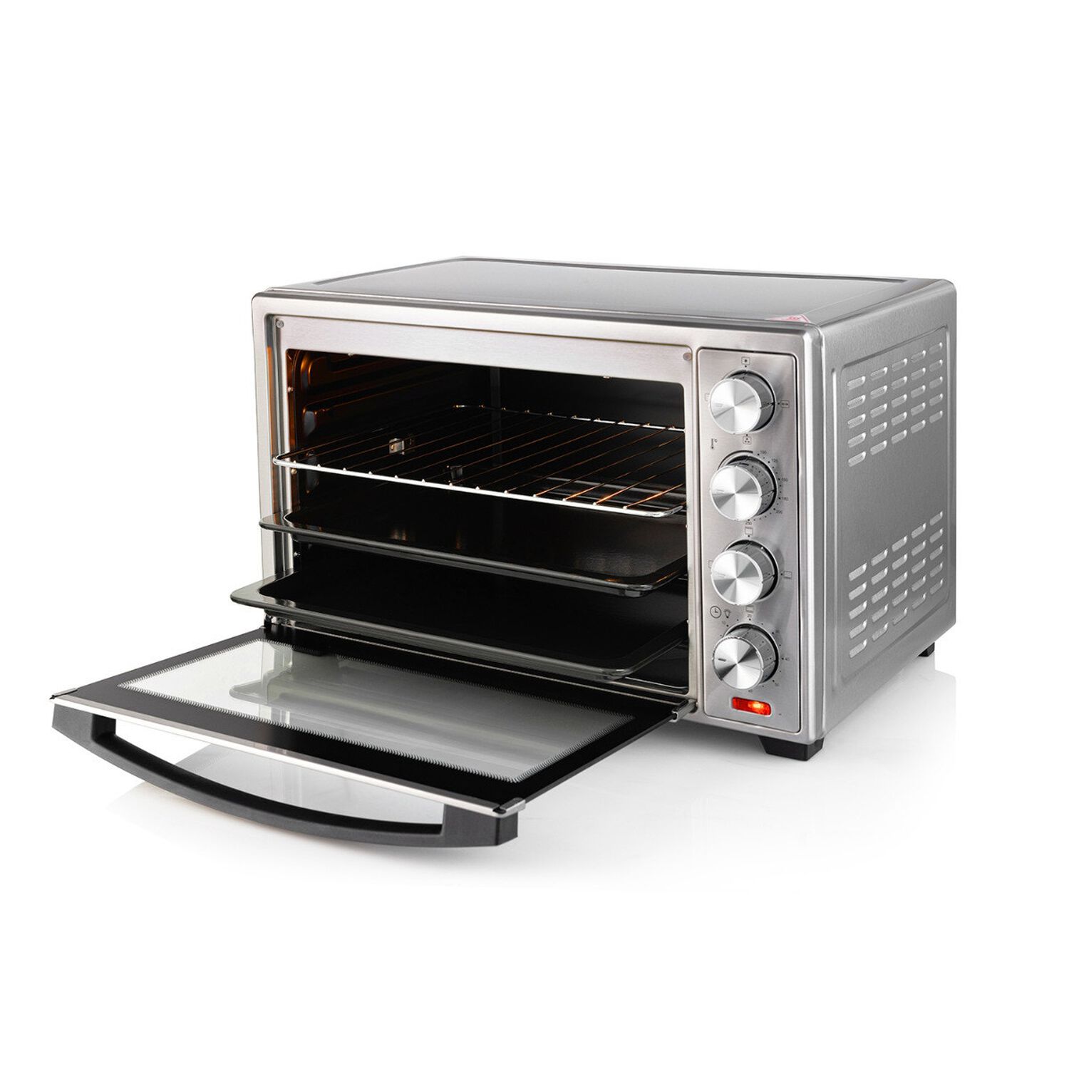 Horno El&eacute;ctrico Thomas Th62i 60 Litros 2200w Horno De Mesa Sobremesa Con Grill Convecci&oacute;n Y Spiedo Acero Inoxidable Timer 60 Minutos Doble Bandeja Pla image number 5.0