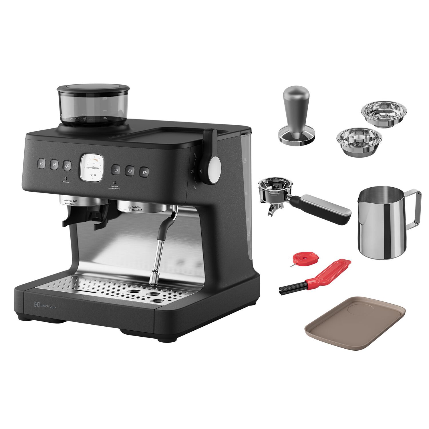 Cafetera Espresso Barista 3l Molinillo 2200w Ecm90 image number 5.0