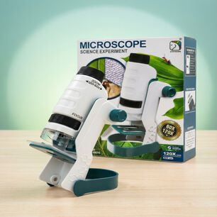 Juguete Microscopio Cientifico Lente 60-120x
