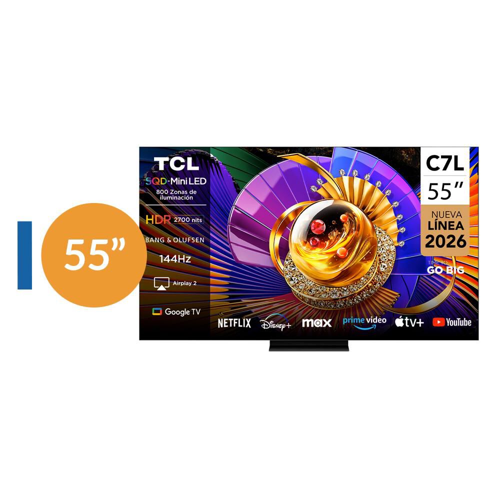 Mini LED 55" TCL 55C7L / Ultra HD 4K / Smart TV