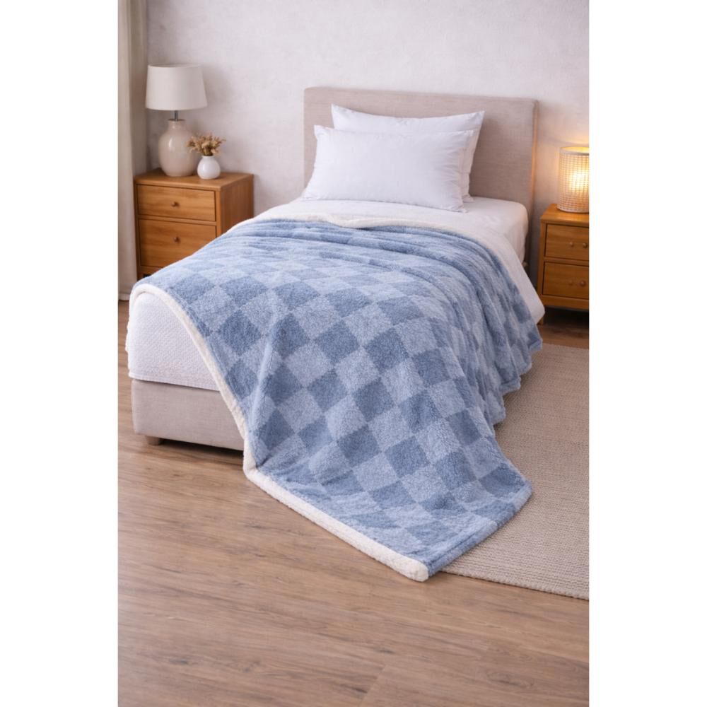Frazada Sherpa Azhome Jacquard / 1.5 Plazas image number 0.0