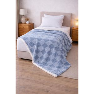 Frazada Sherpa Azhome Jacquard / 1.5 Plazas