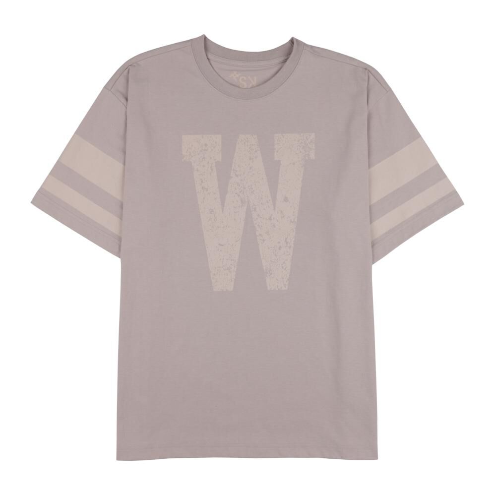 Polera Estampada Oversize Manga Corta Cuello Redondo Hombre Skuad image number 0.0