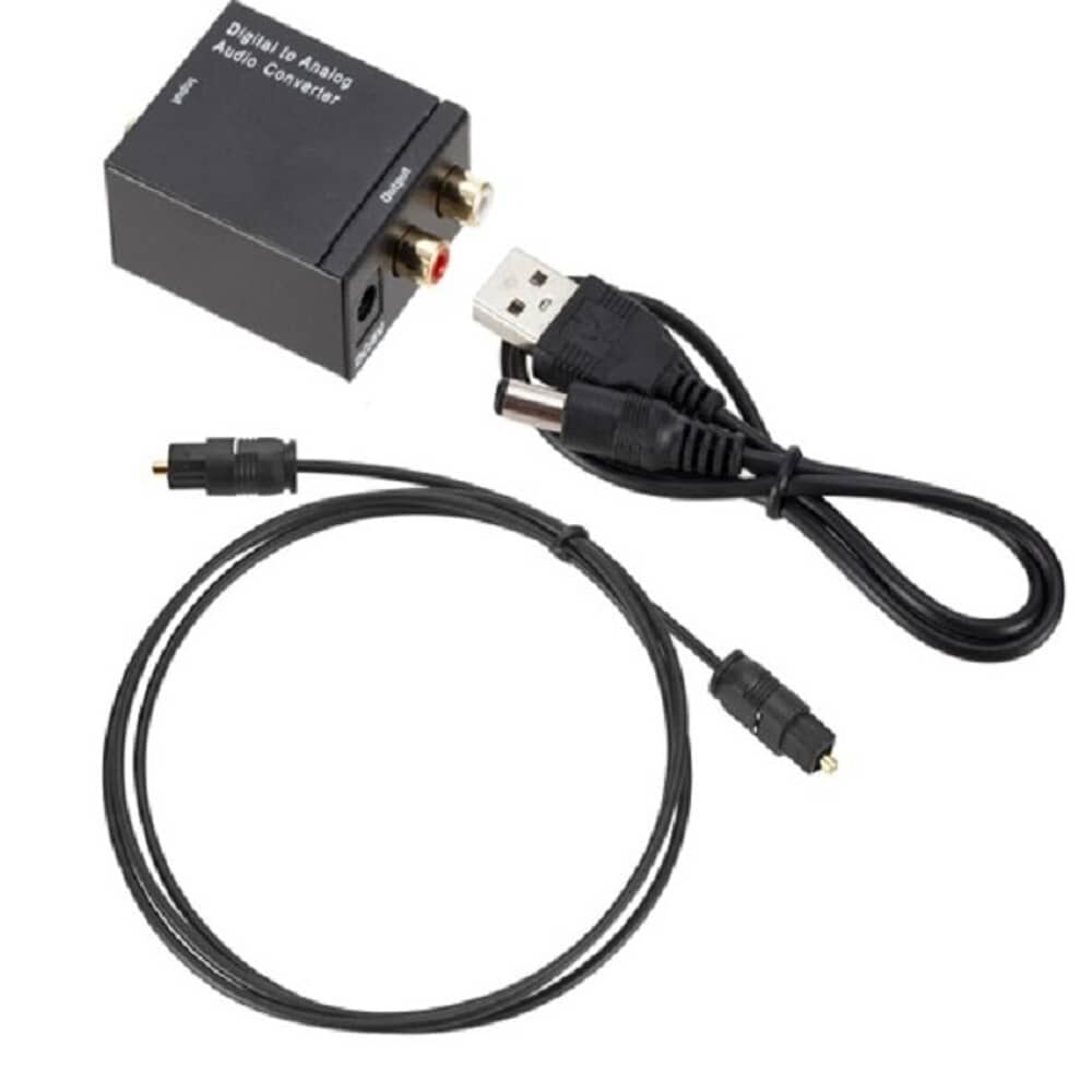Adaptador Optico A Rca Convertidor Audio Optico Para Tv Amplificador Conversor Rca A Optical image number 1.0