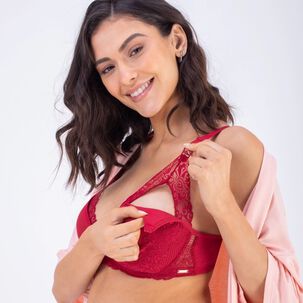 Sosten Lactancia Copa 3d Rojo 2rios