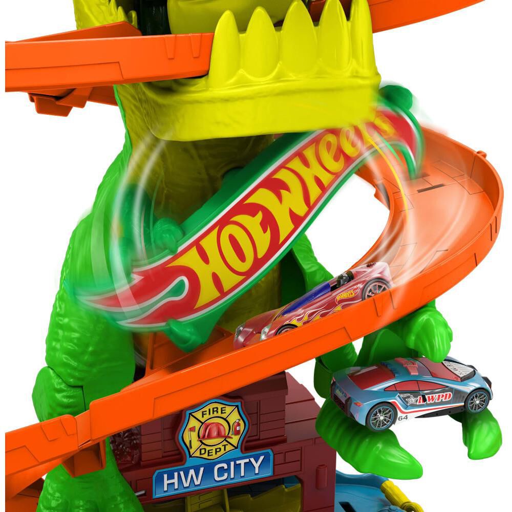 Autopista Hot Wheels City Trex Fire Station image number 4.0
