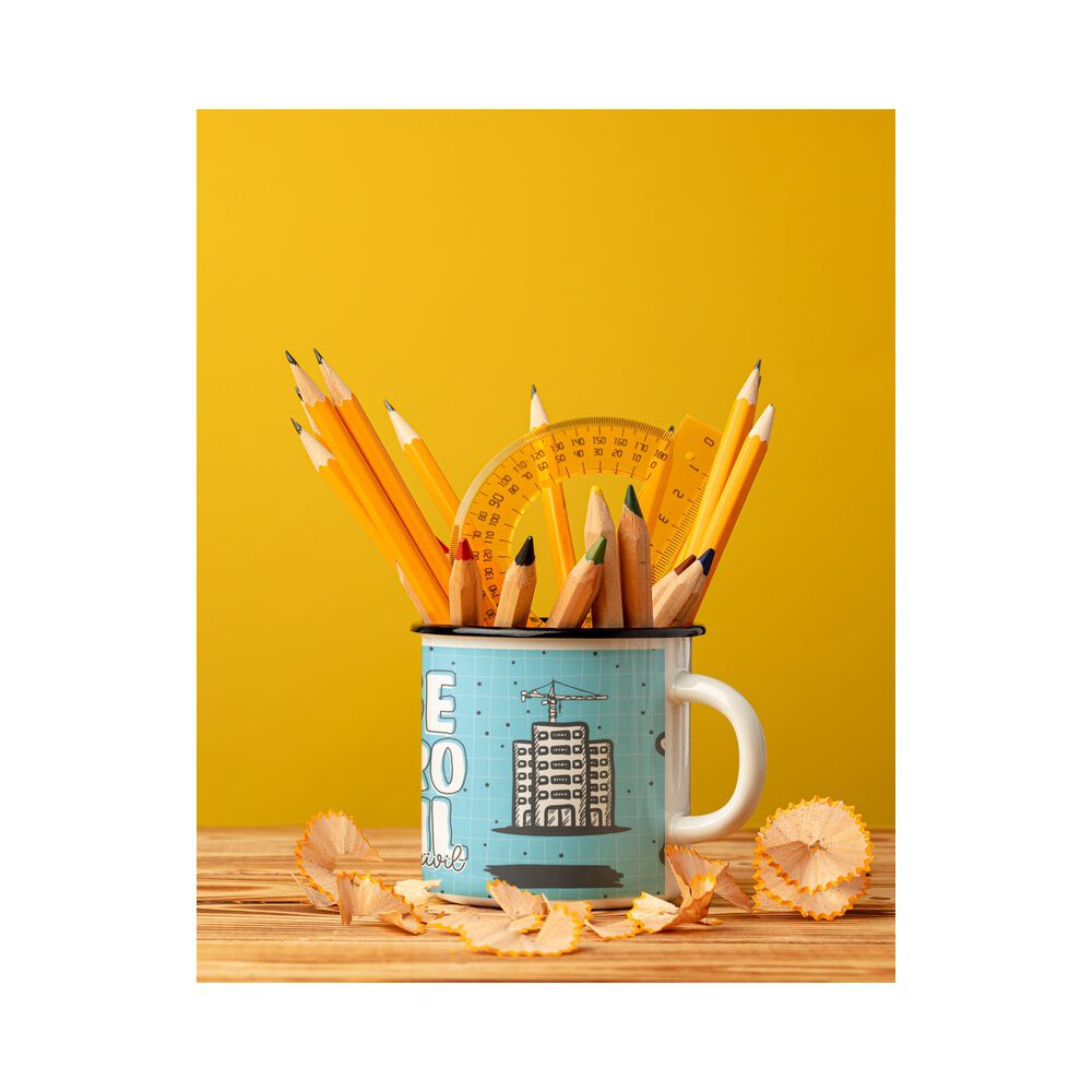 Taza Enlozada Lechera Ingerio Civil Regalo Profesion image number 1.0