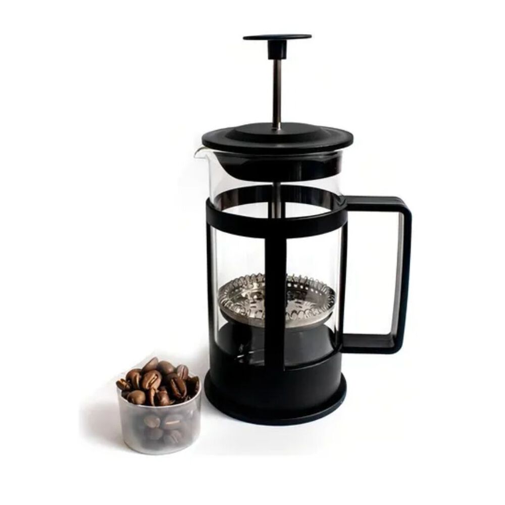 Cafetera Prensa Francesa Vidrio 600ml French Press Cafe Negro image number 2.0