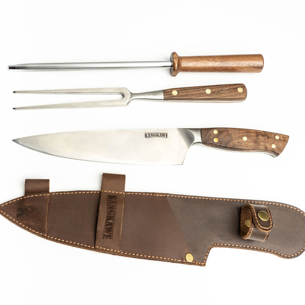 Trilogia En Cuero: Pincho Pro + Cuchillo Catemu + Astil image number 1.0