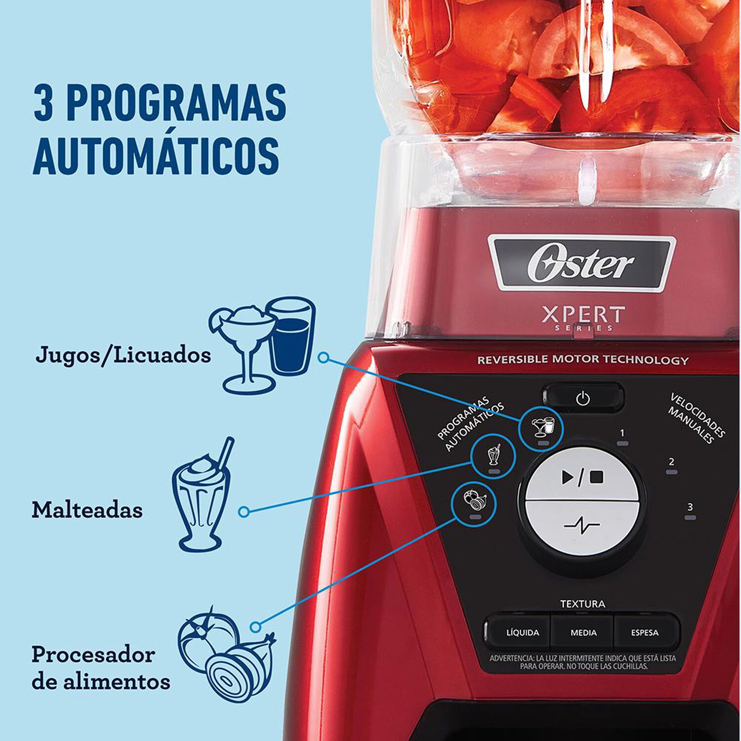 Licuadora Oster BLST3B-RPG-052 / 2 Litros / 1100W image number 1.0