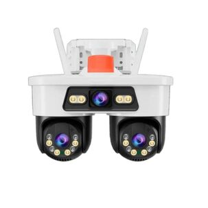 Camara De Seguridad Dual Ip66 Wifi Inteligente Jortan Blanco