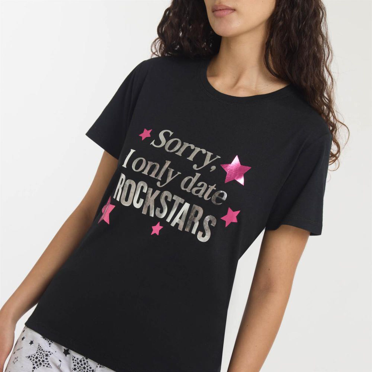 Polera De Pijama Manga Corta Mujer Freedom image number 4.0