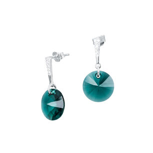 Aros Paris Cristales Genuinos Emerald