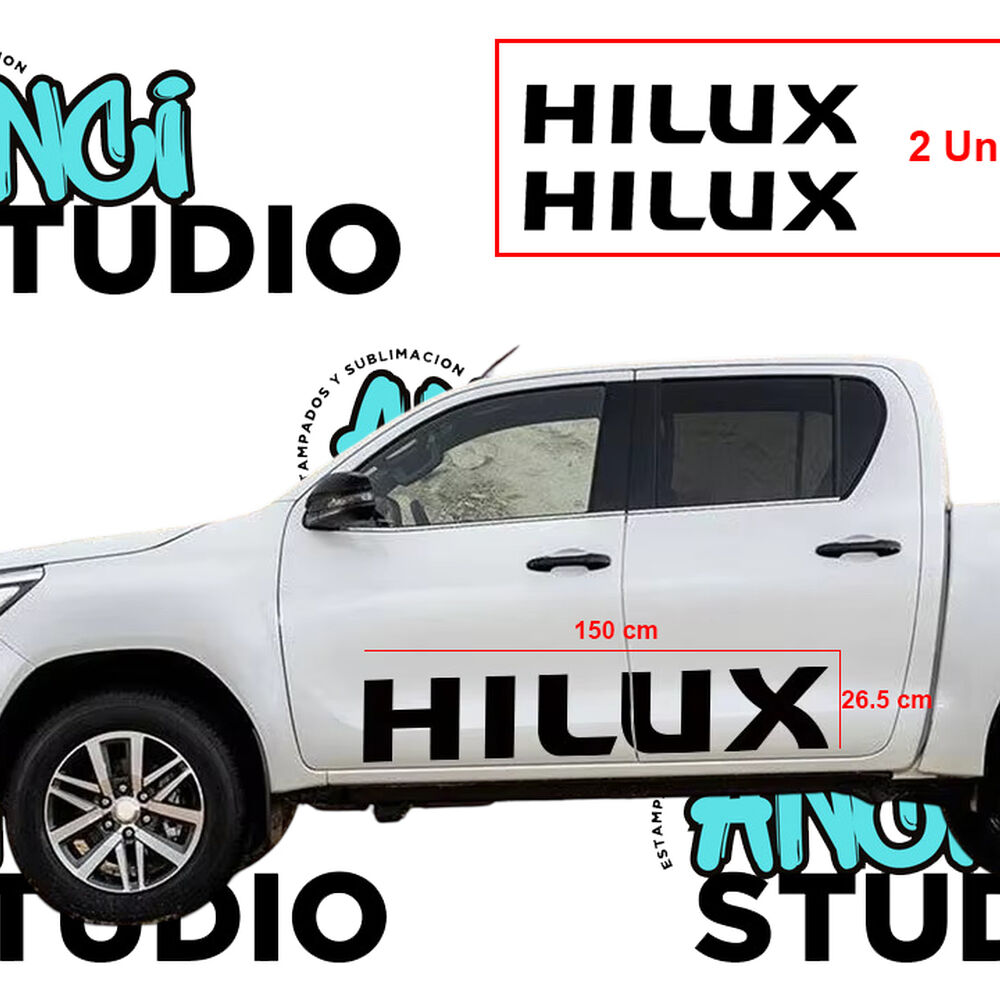 Stickers Vinilo Adhesivo Laterales Carrocería Toyota Hilux image number 2.0