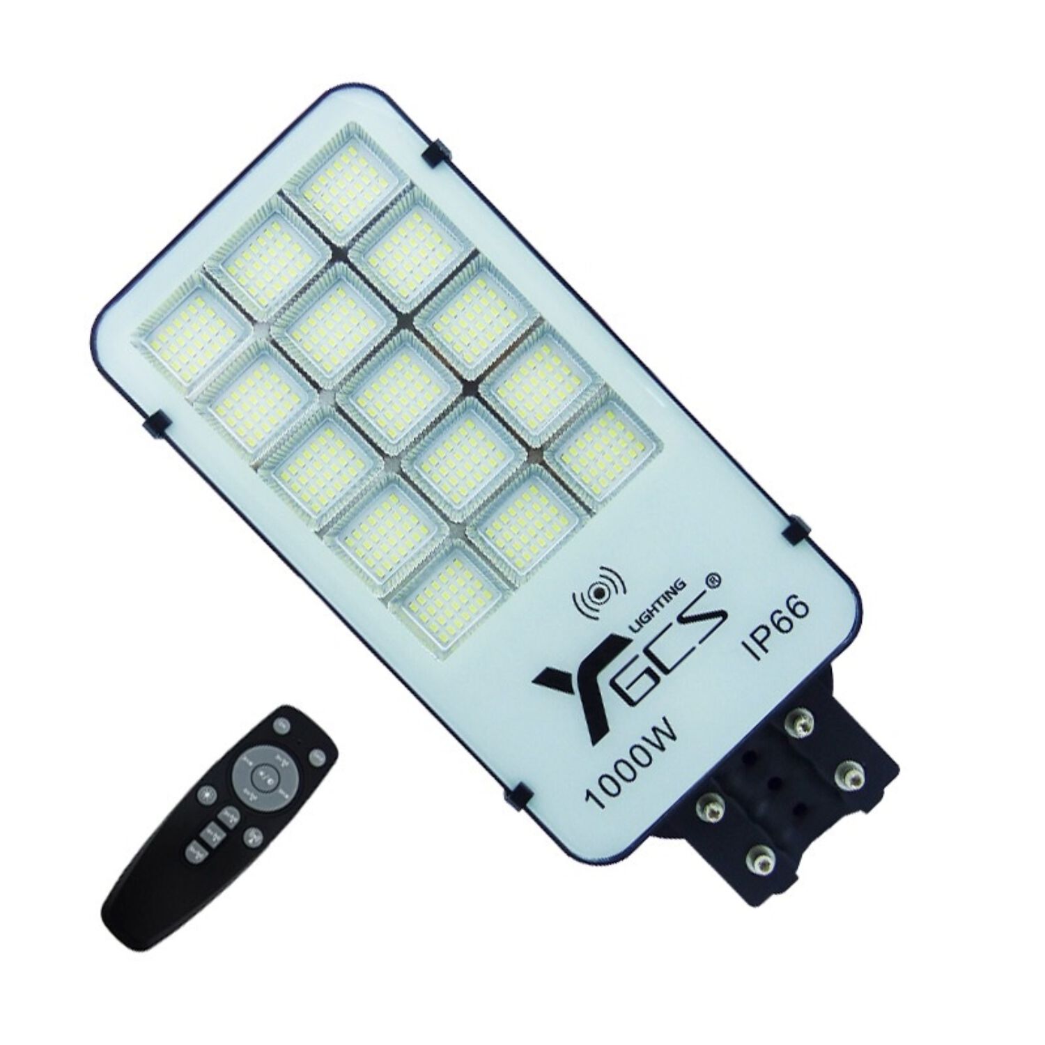 Foco Para Poste Solar 1000w Con 15 Placas 420 Led Pvc Con Control image number 3.0