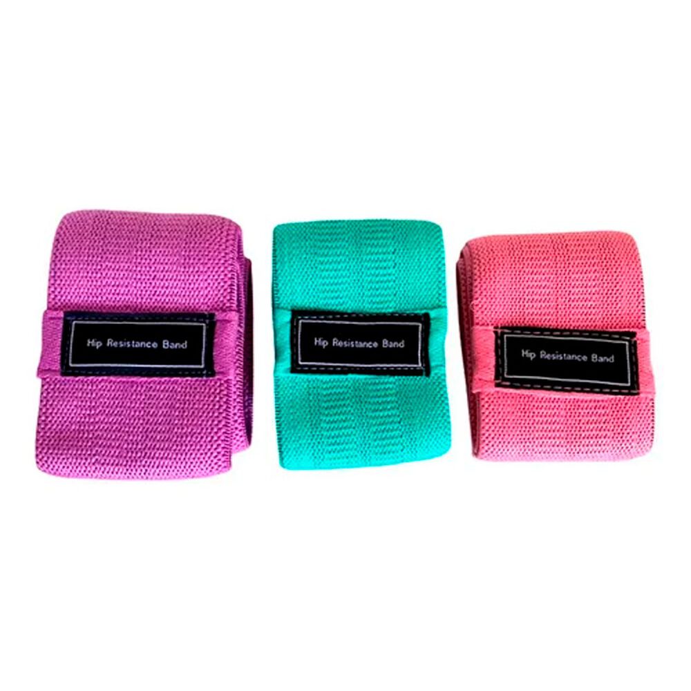 Set 3 Bandas De Resistencia El&aacute;sticas Para Piernas Y Gl&uacute;teos image number 3.0
