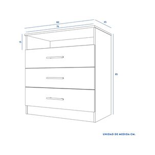 C&oacute;moda Cic Atria / 3 Cajones