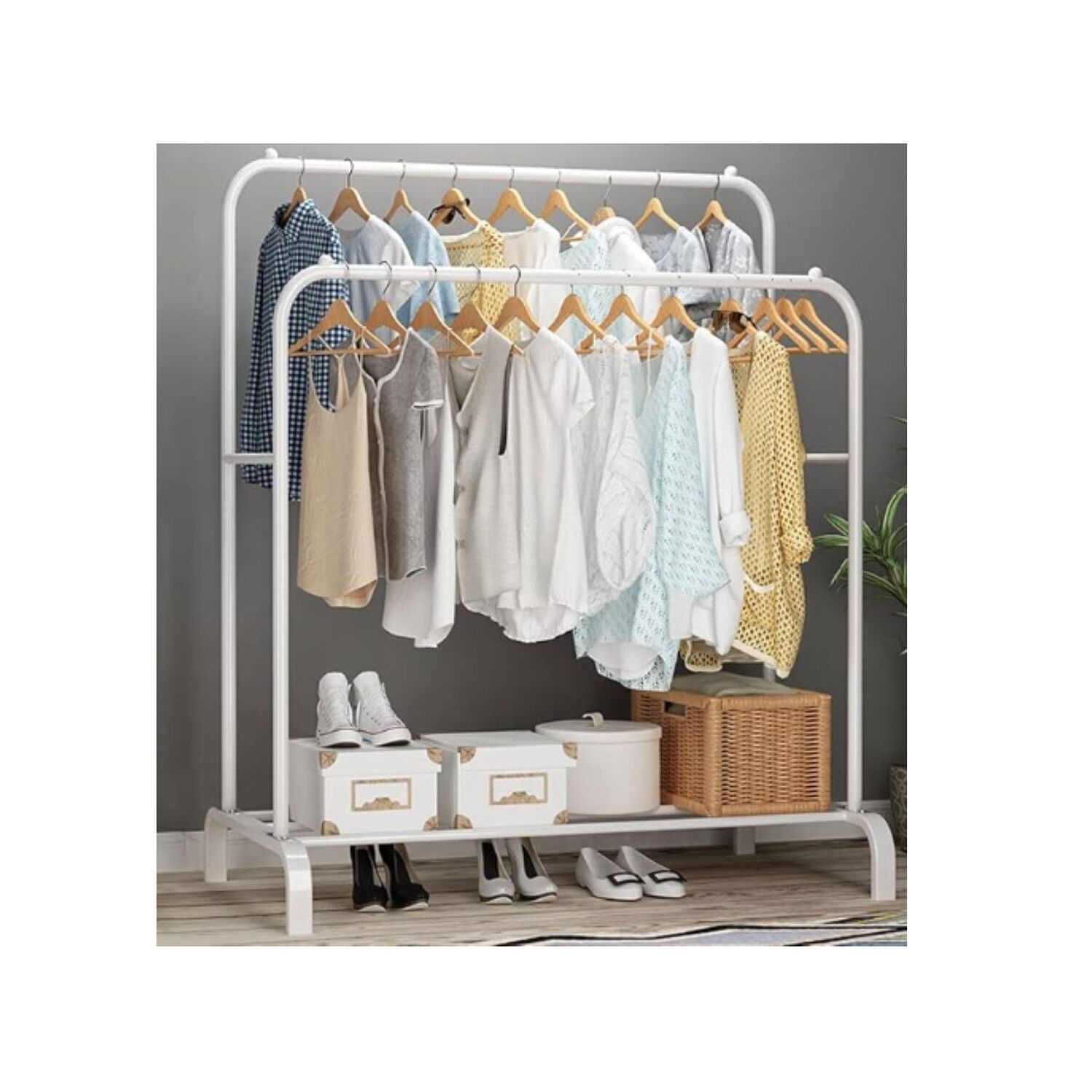 Perchero Met&aacute;lico Doble Closet Exhibici&oacute;n Organizador Hogar image number 6.0