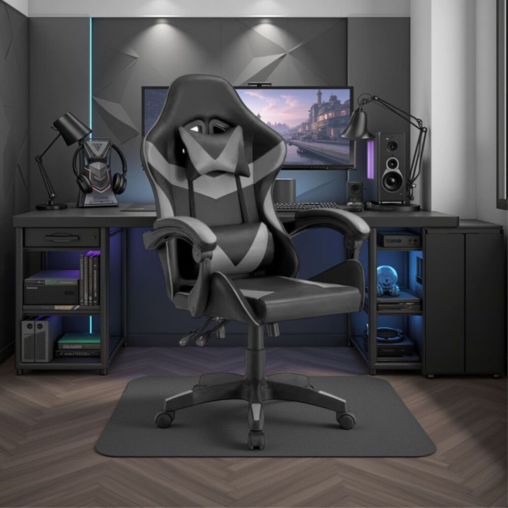 Silla Gamer Tokio Negra Y Gris- Ergon&oacute;mica Con Cojines Y Reclinable Para Un Confort &Oacute;ptimo image number 5.0