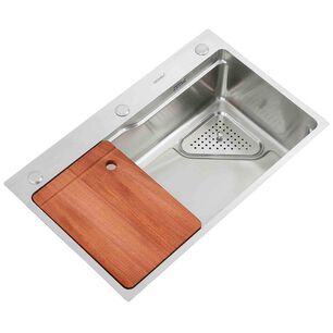 Lavaplatos Deluxe Sobre Cubierta Domsa Mds7545a-silver 75x46x20cm (incluye Accesorios)