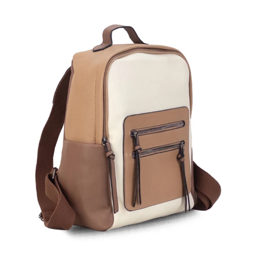 Mochila Calcuta Blanco Caramelo Lincoln's image number 1.0