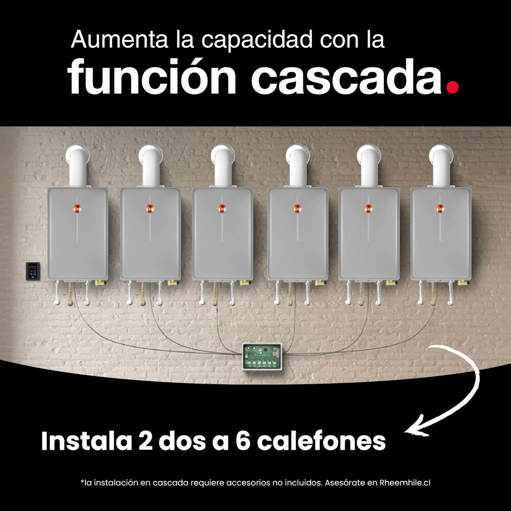 Calefont 28 Litros Gas Licuado Tiro Forzado Rheem image number 5.0