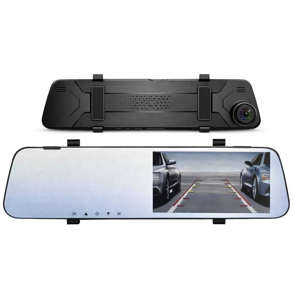 Dashcam Espejo Retrovisor Dual C&aacute;mara Frontal Y Trasera Fhd image number 1.0