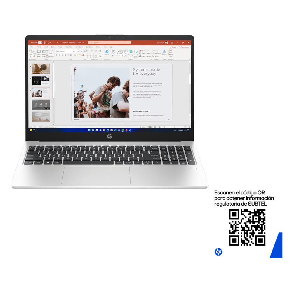 Notebook 15.6" HP 255 G10 / AMD Ryzen 3 / 8 GB RAM / 512 GB SSD image number 4.0