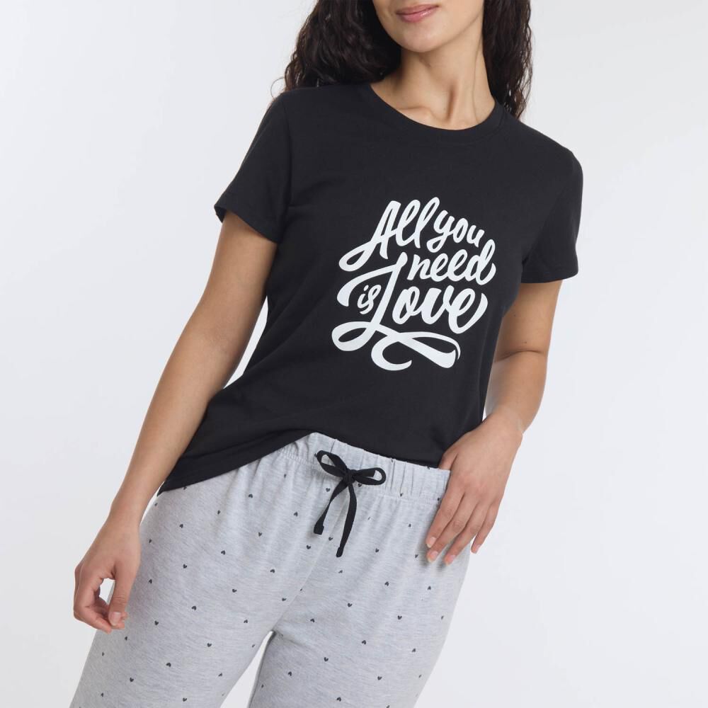 Pijama Capri Manga Corta Mujer Freedom image number 4.0