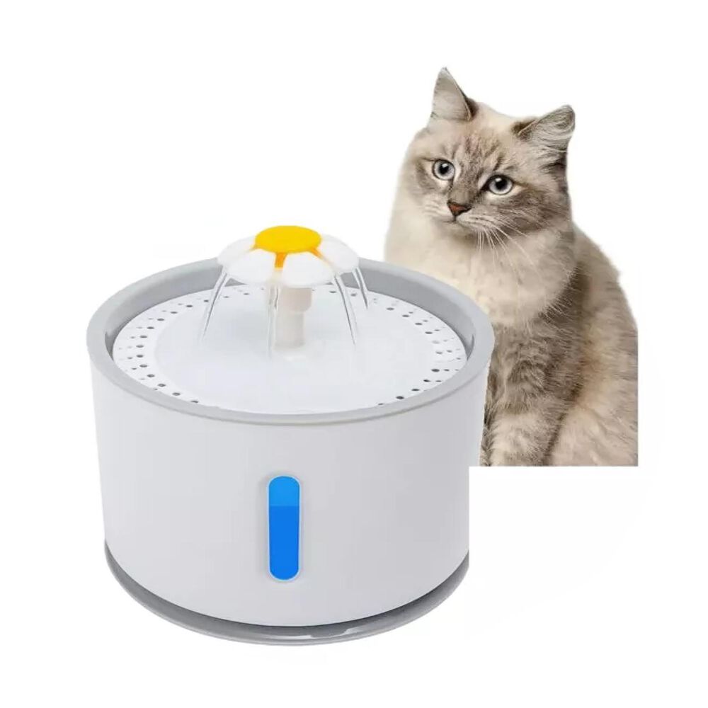 Bebedero Electrico 2400ml Para Mascotas Filtro Purificador image number 0.0
