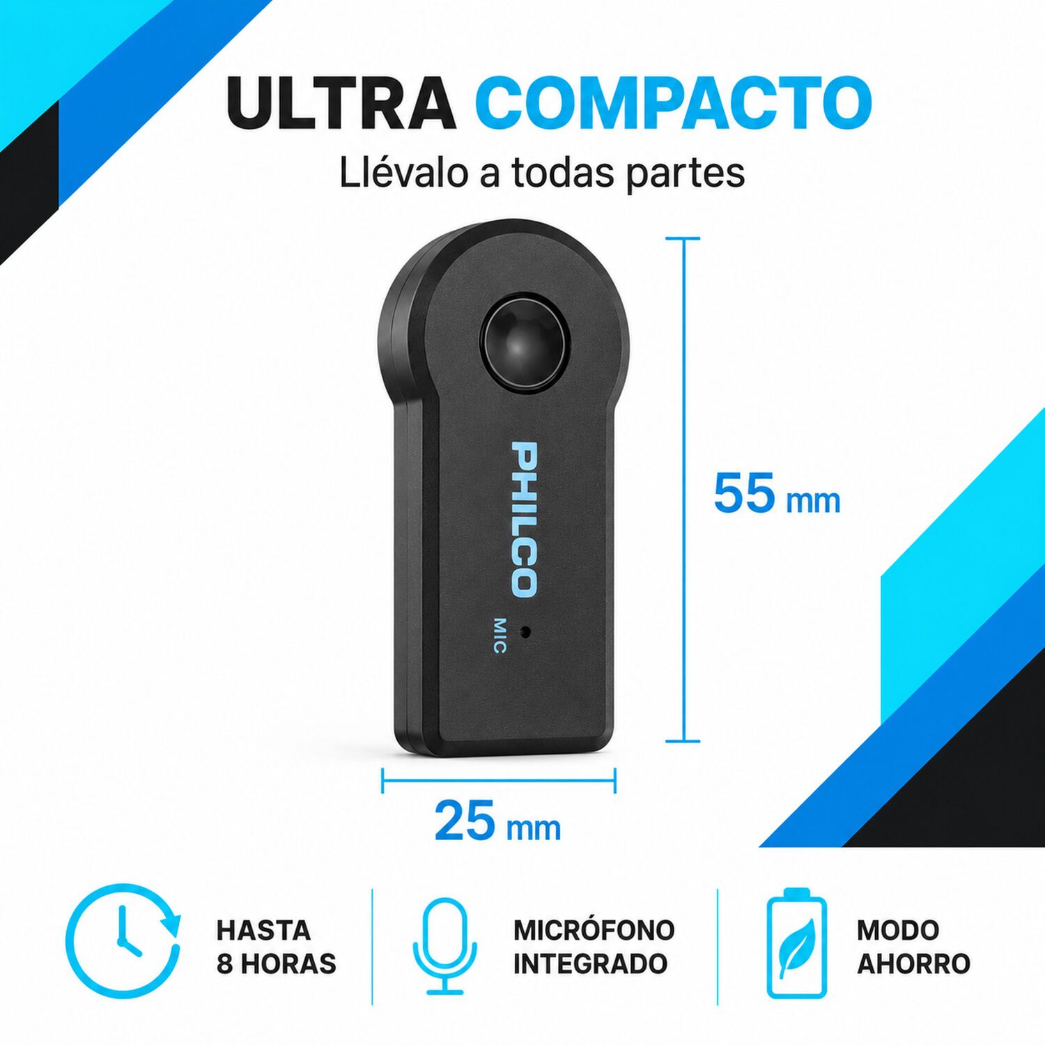 Transmisor De M&uacute;sica V&iacute;a Bluetooth Con Manos Libre Bt100 image number 3.0