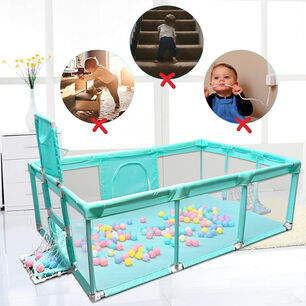 Corral De Seguridad Bebe 180 Cm Con Aro, Arco Y Pelotitas