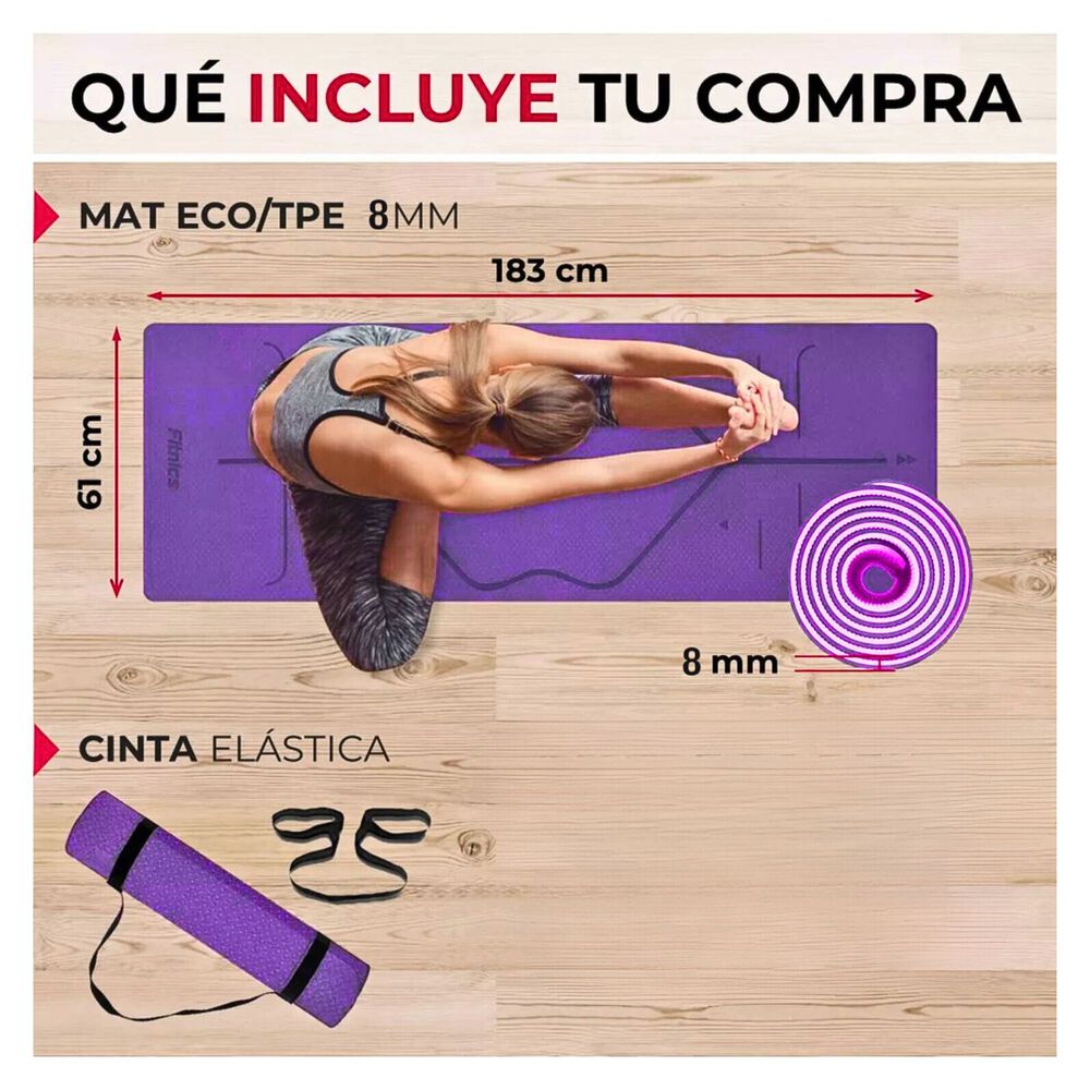 Mat De Yoga 6mm Ecologico Biodegradable Yep Sport image number 4.0