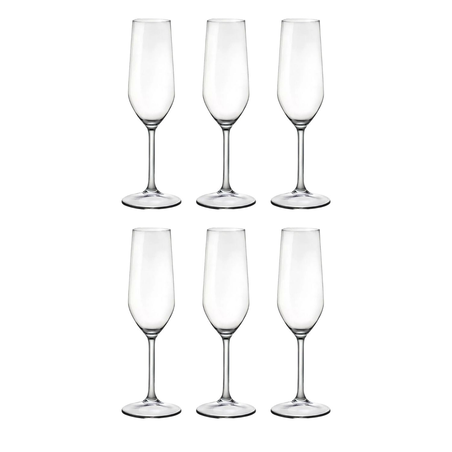 Set 6 Copas Flute Montepulciano Valley De 195ml Hausmann image number 2.0