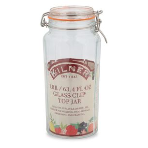 Frasco Conservero Kilner Clip Top Faceteado 1.8 Litros