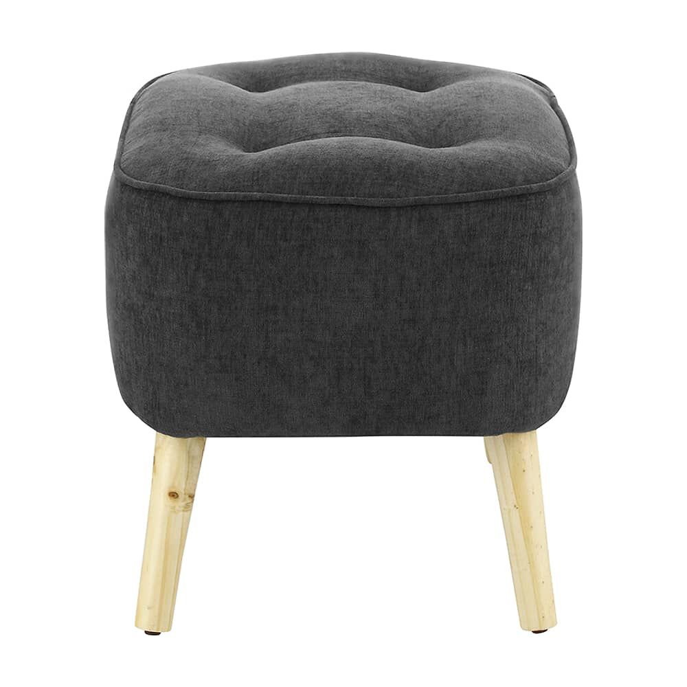 Pouf M&aacute;xima Gris Oscuro Altea 55x45x45 Cm image number 2.0