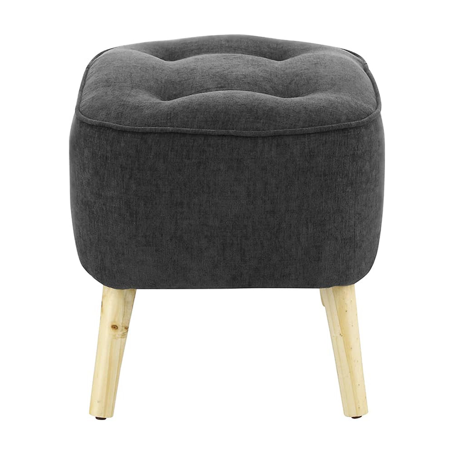Pouf M&aacute;xima Gris Oscuro Altea 55x45x45 Cm image number 2.0