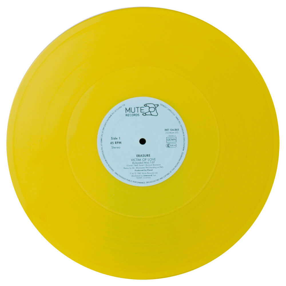 Erasure - Victims Of Love (yellow Vinyl) | 12" Maxi Single Usado image number 2.0