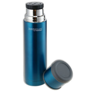 Termo Premium De Acero Inoxidable 1l Azul Metalizado 12h/24h