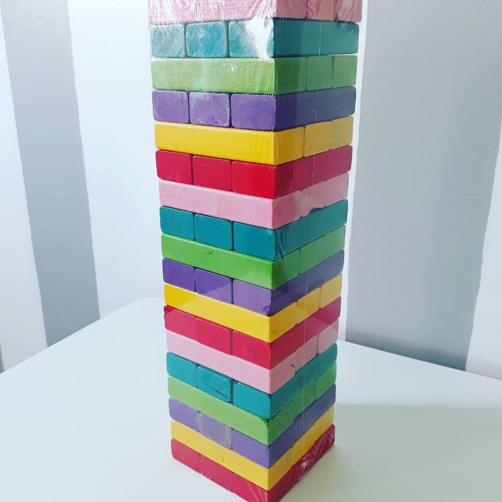 Juego De Yenga Color , Wiss Toy O Torre Infernal 54 Piezas image number 2.0