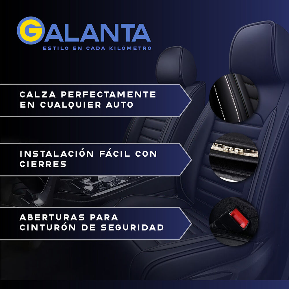 Funda Cubre Asiento Galanta Ecocuero Set 5 Asientos Luxury image number 2.0
