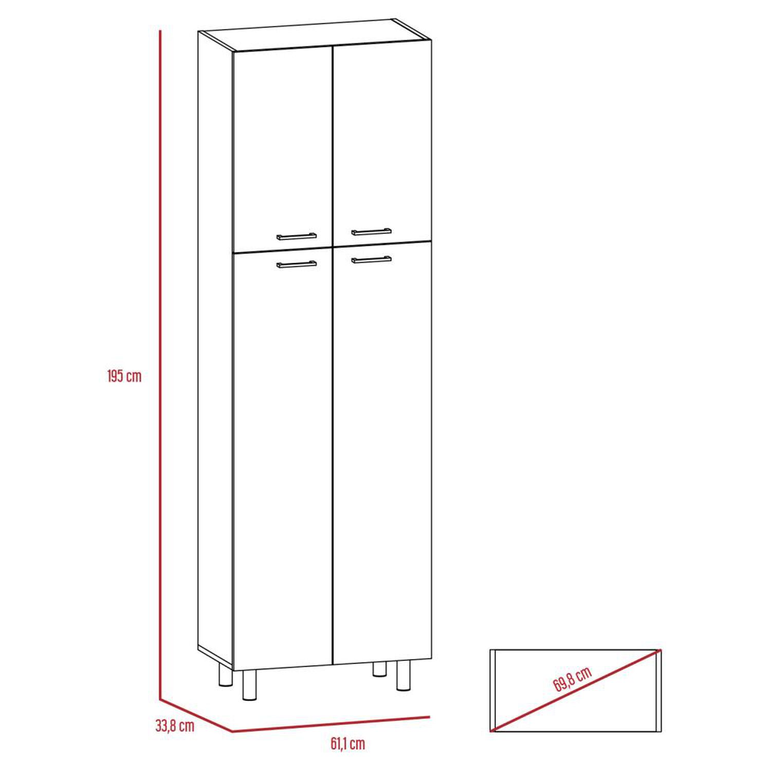 Mueble De Cocina Alacena Tuhome Rossi image number 1.0