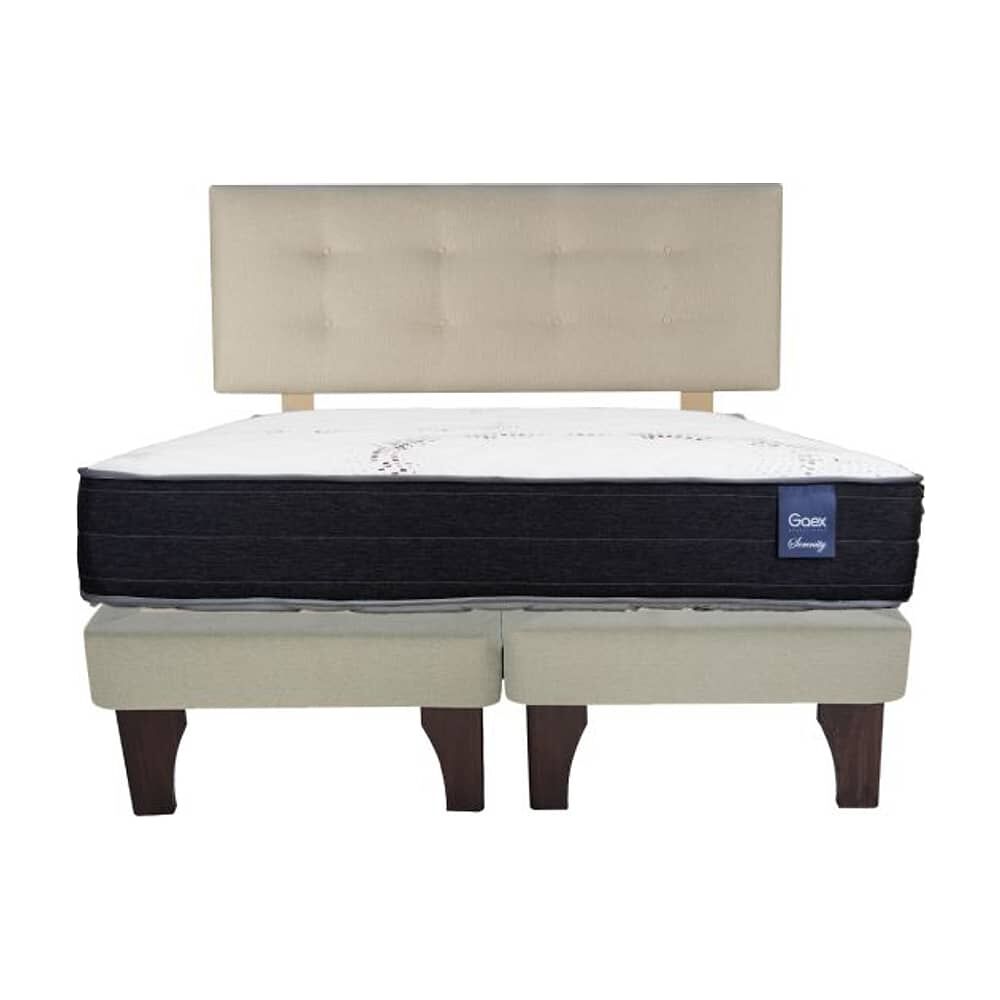 Cama Europea 2 Plazas 190 Respaldo Berna Bajo image number 3.0