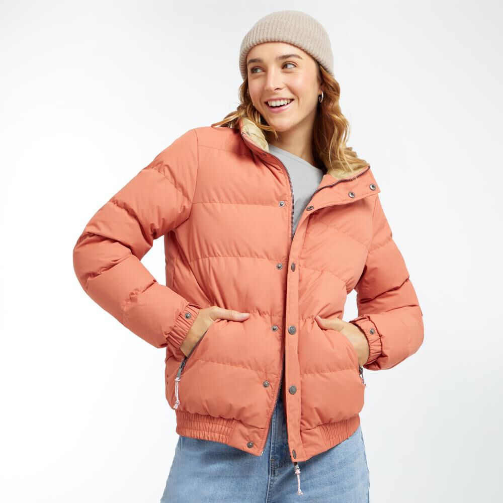 Parka Impermeable Cuello Alto Con Broches y Cierres Mujer Ocean Pacific image number 0.0