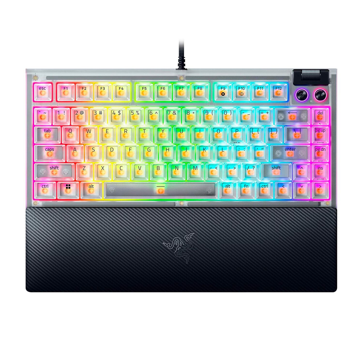 Teclado Gamer Razer Blackwidow V4 75% Switch Orange Phantom image number 0.0