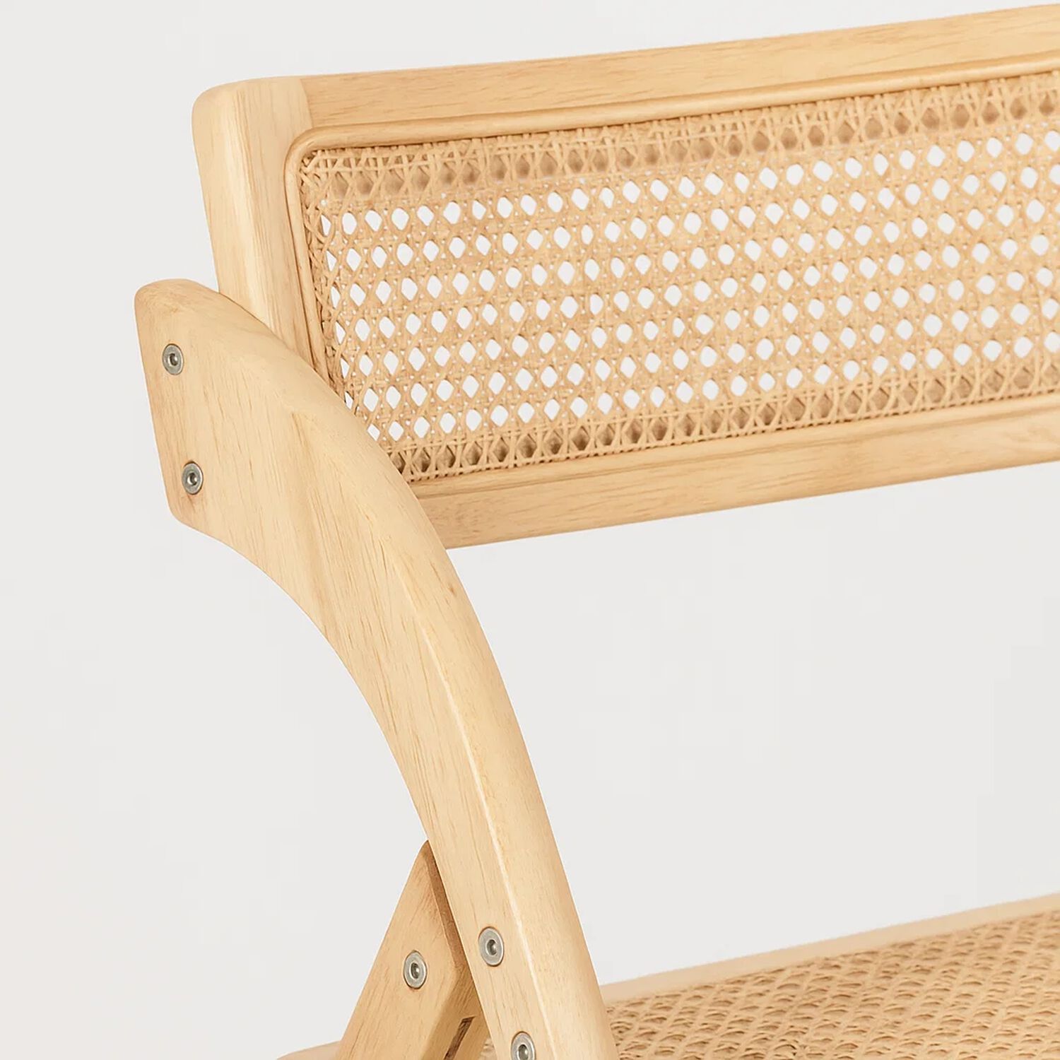 Silla Ambar Plegable De Madera Rattan Natural image number 5.0