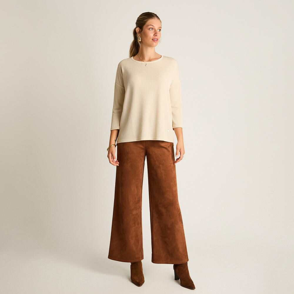 Polera Manga 3/4 Cuello Redondo Mujer Lorenzo Di Pontti image number 1.0