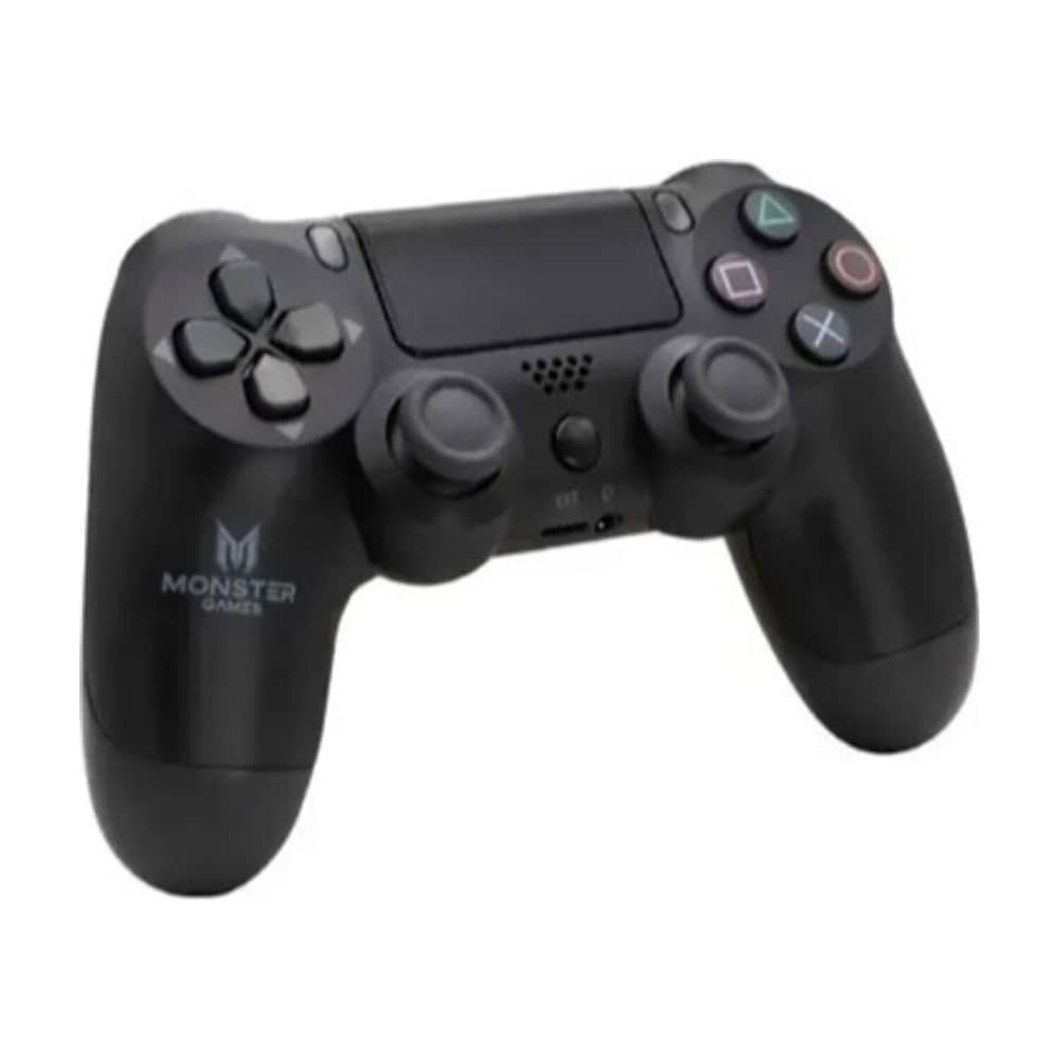 Control Joystick Inal&aacute;mbrico Monster Games Double Shock Compatible Con Ps4 Negro image number 1.0
